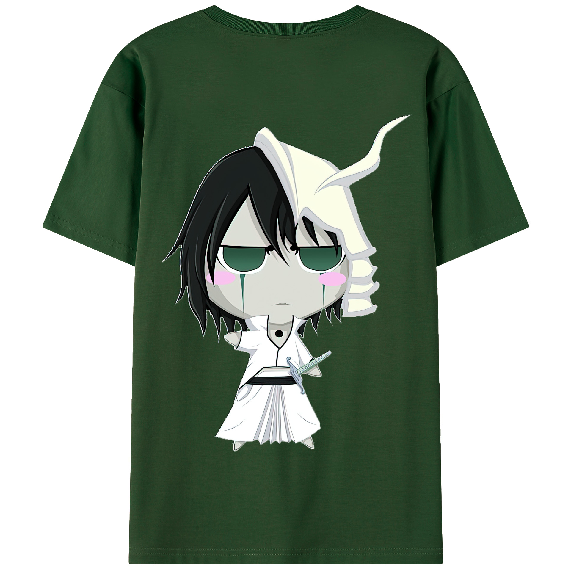 （画像用） ブリーチ ウルキオラ·シファー BLEACH Ulquiorra cifer 綿100％半袖Tシャツ（背面プリント）